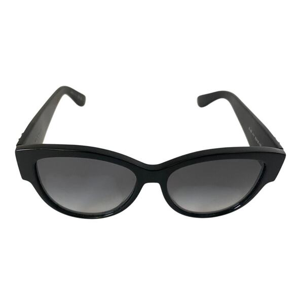 Saint Laurent M3 Black Glossy Acetate Sunglasses with Black Cassandra Logo - Picture 1 of 6